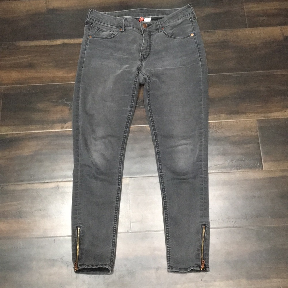 H&M Faded Black Skinny Jeans